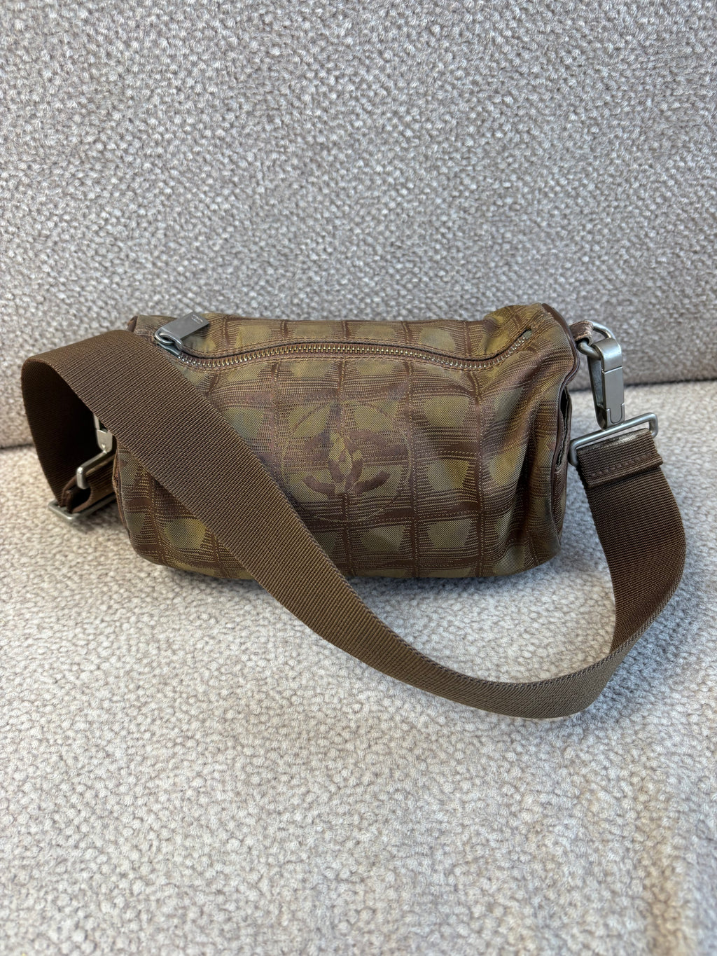 Vintage Chanel Travel Line barrel bag