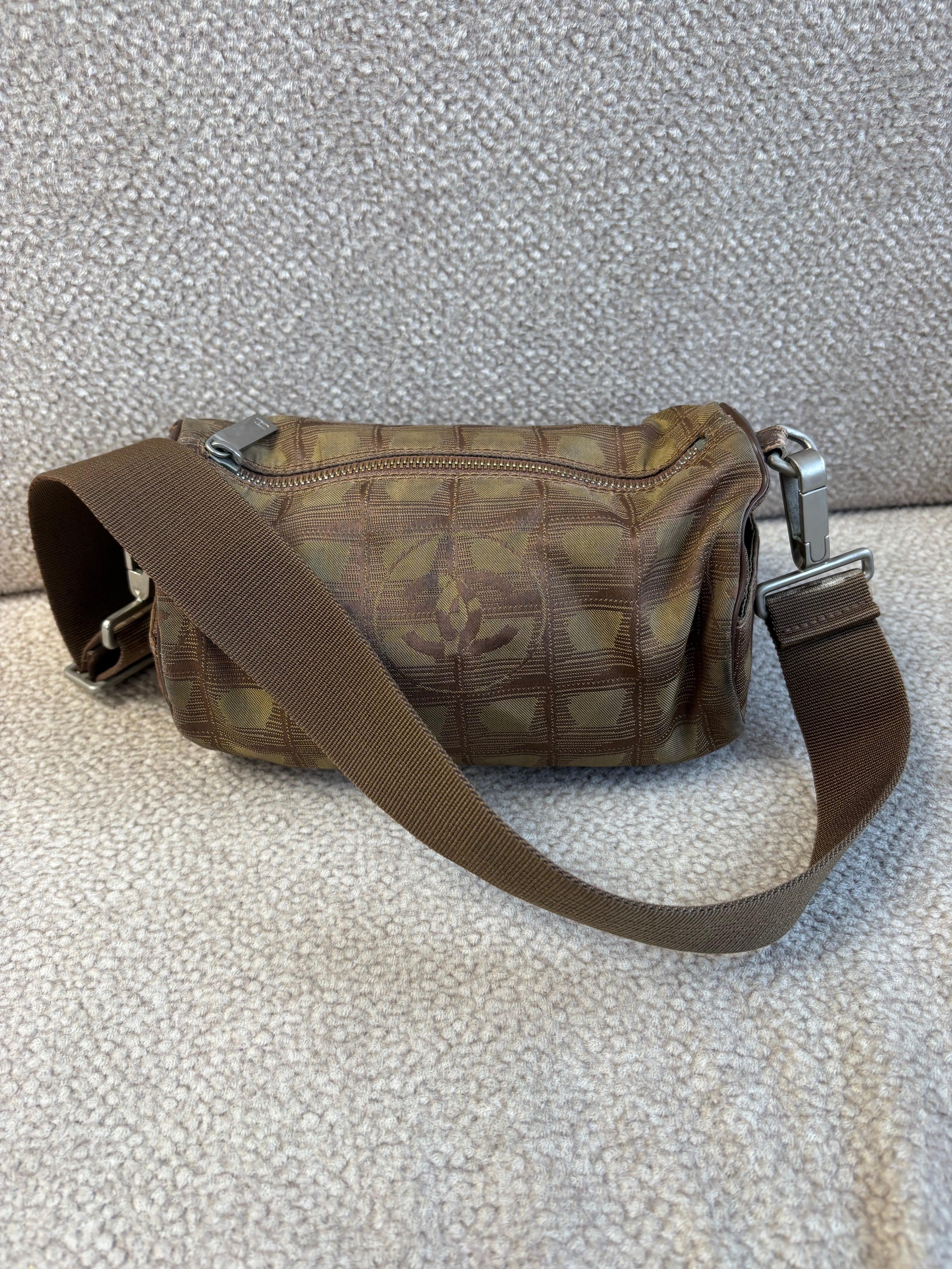Vintage Chanel Travel Line barrel bag
