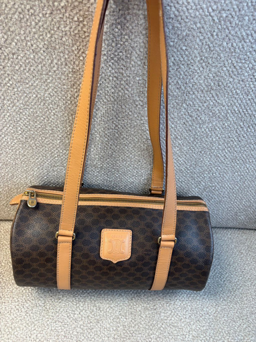 Celine 2014 Macadam Coated Canvas shoulder bag