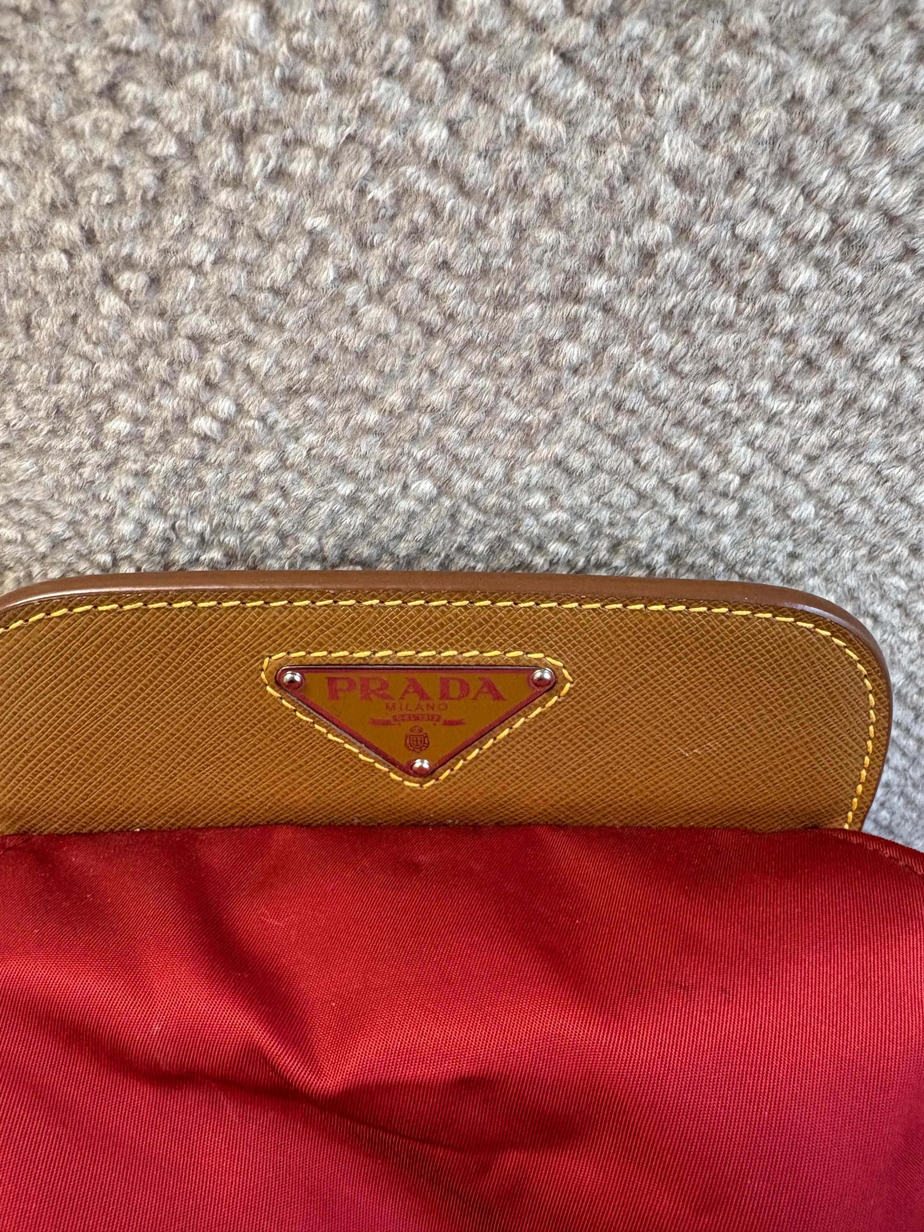 Red Prada Nylon Backpack