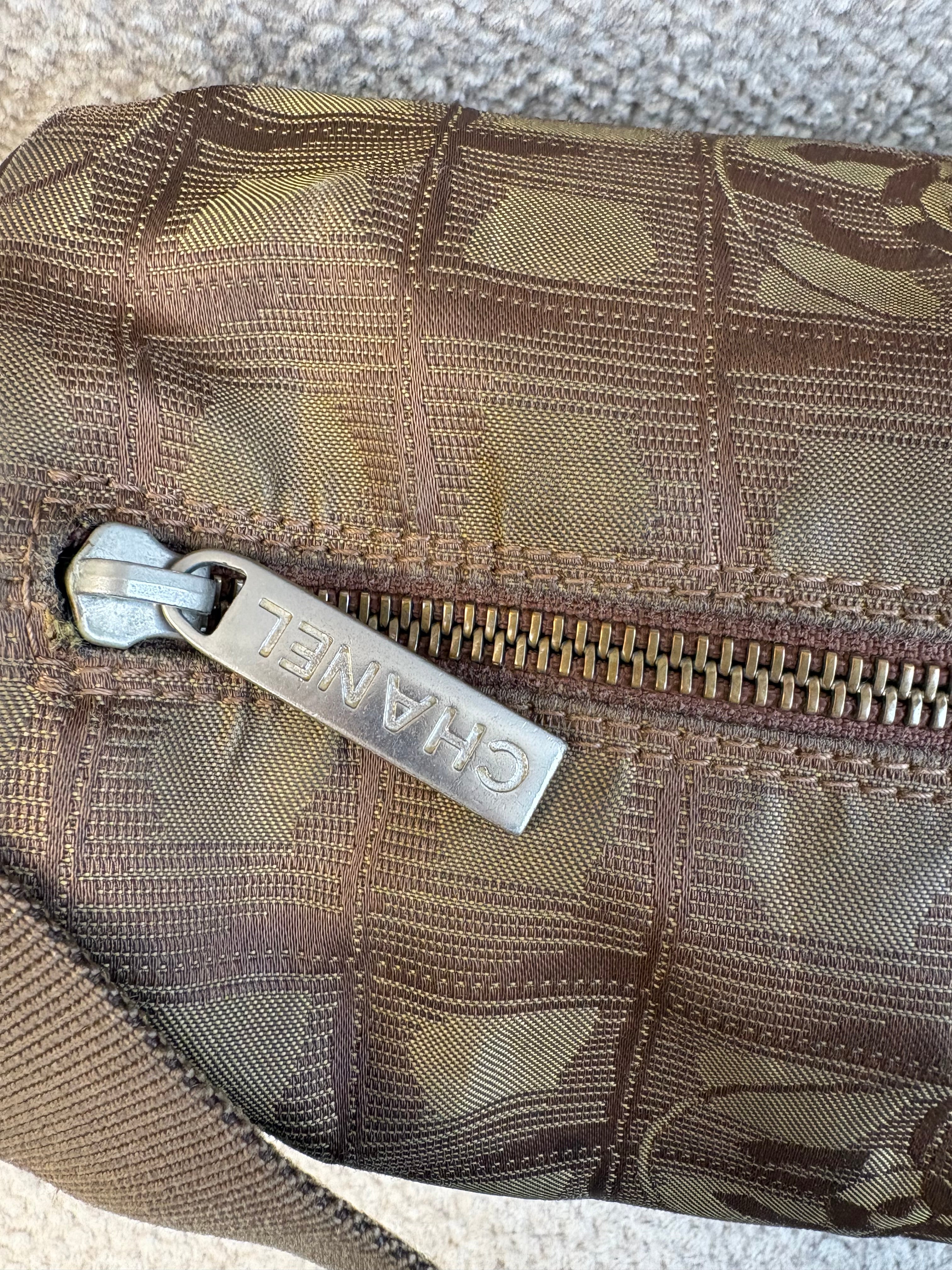 Vintage Chanel Travel Line barrel bag