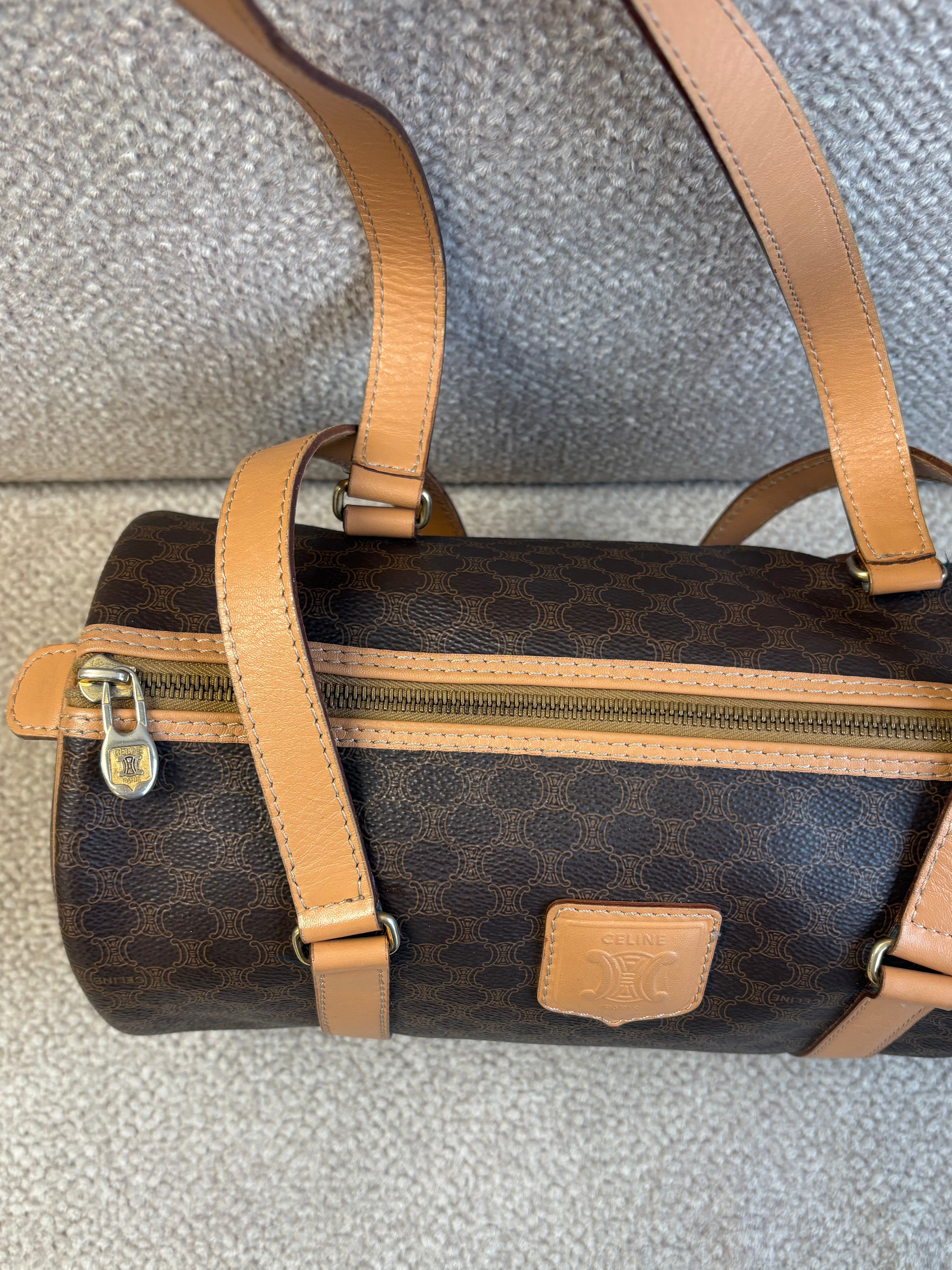 Celine 2014 Macadam Coated Canvas shoulder bag