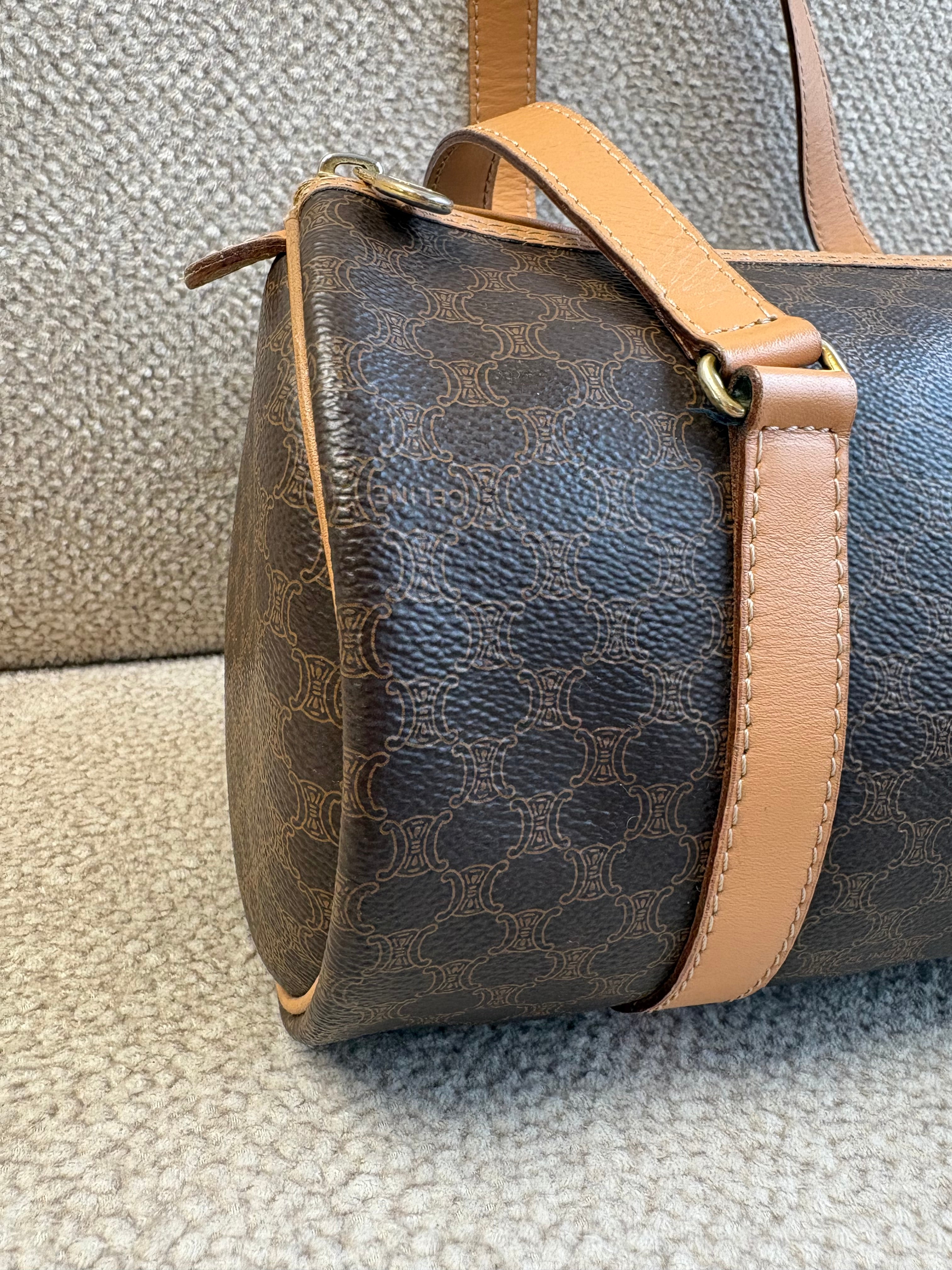 Celine 2014 Macadam Coated Canvas shoulder bag