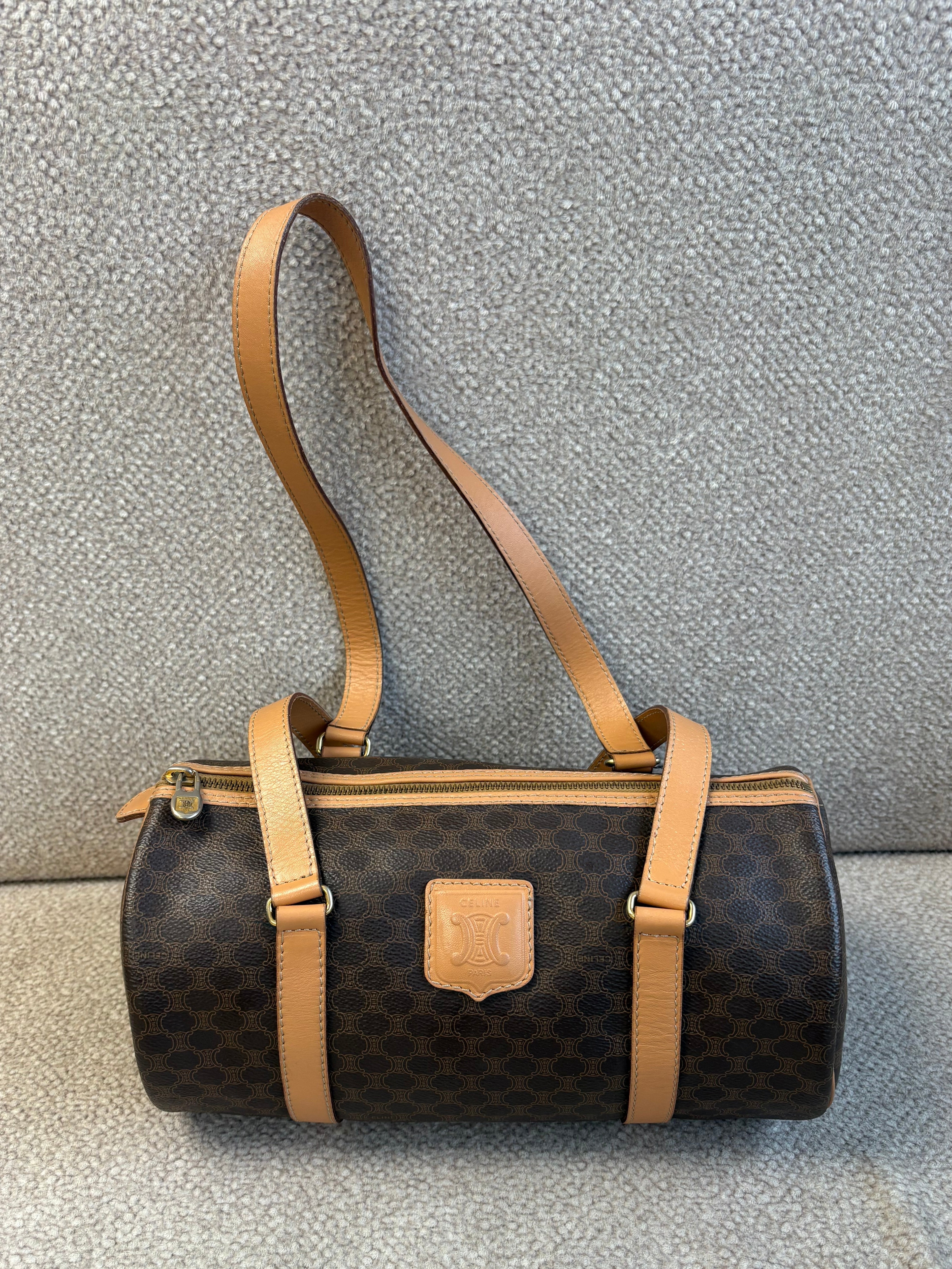 Celine 2014 Macadam Coated Canvas shoulder bag