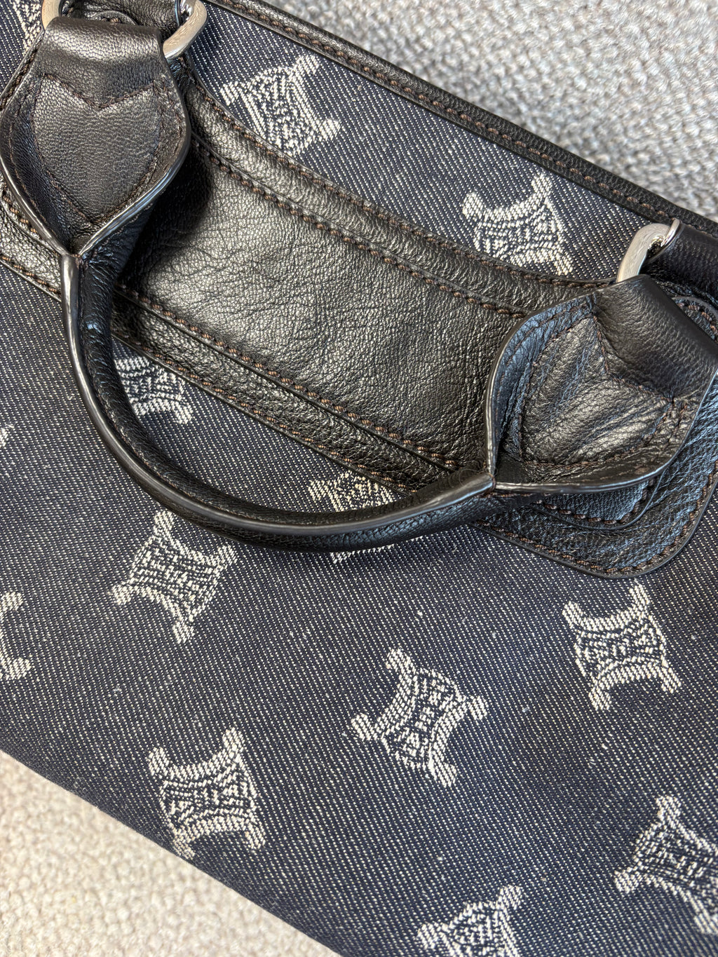 Celine Macadam Denim Boogie Bag
