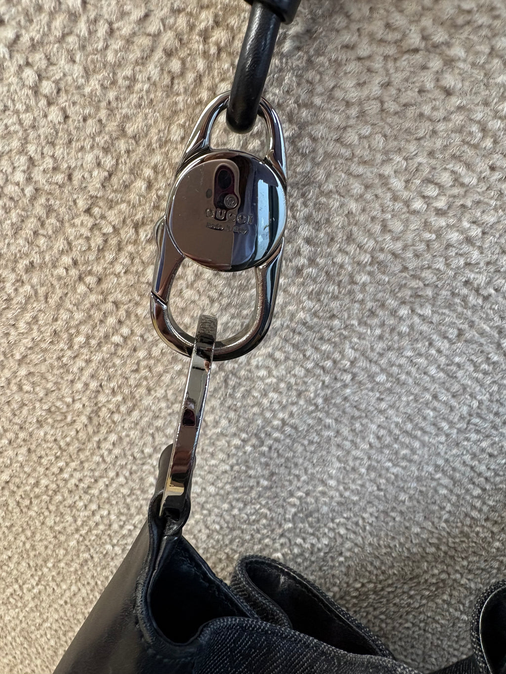Gucci Black GG Canvas Drawstring
