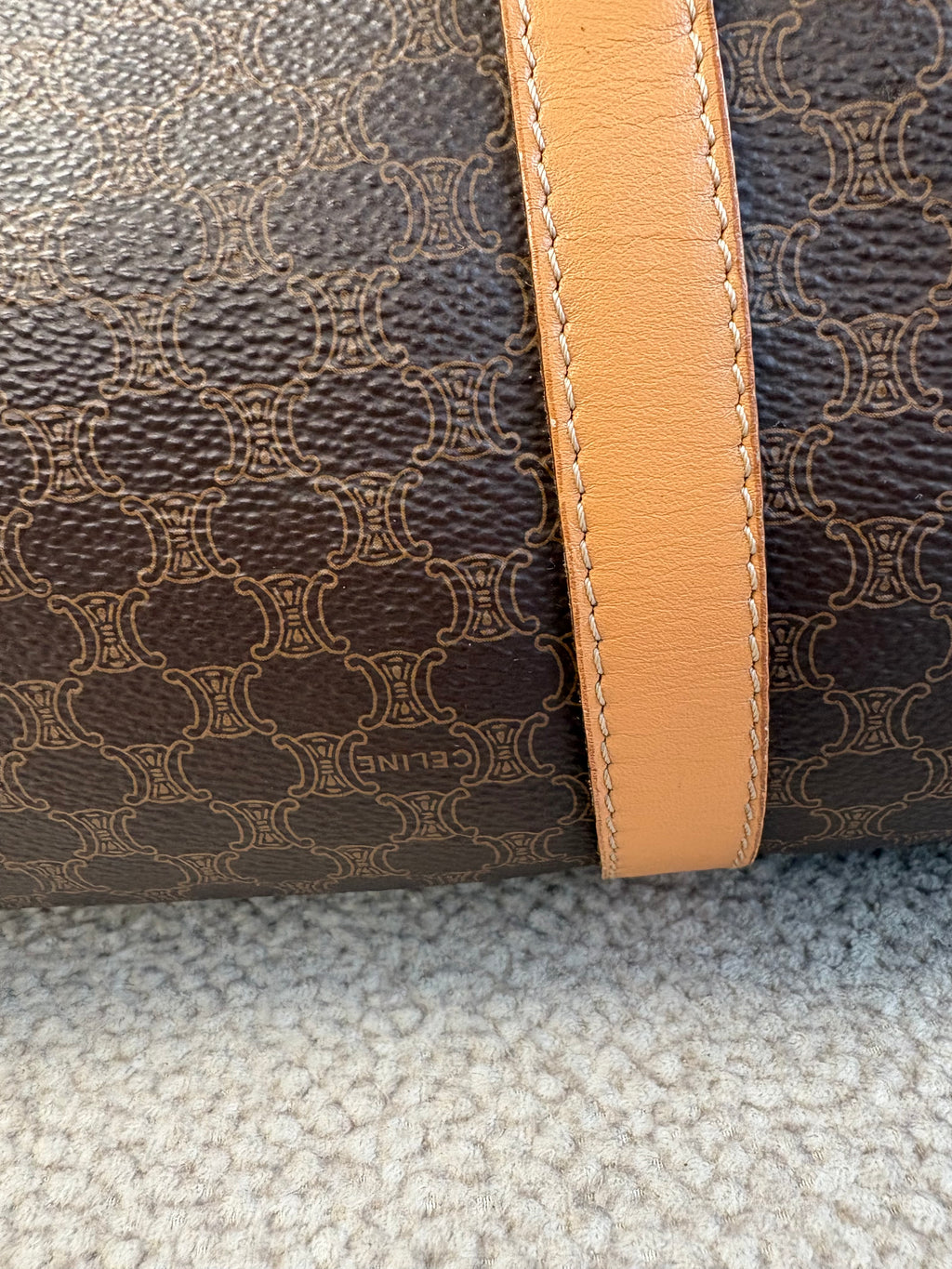 Celine 2014 Macadam Coated Canvas shoulder bag