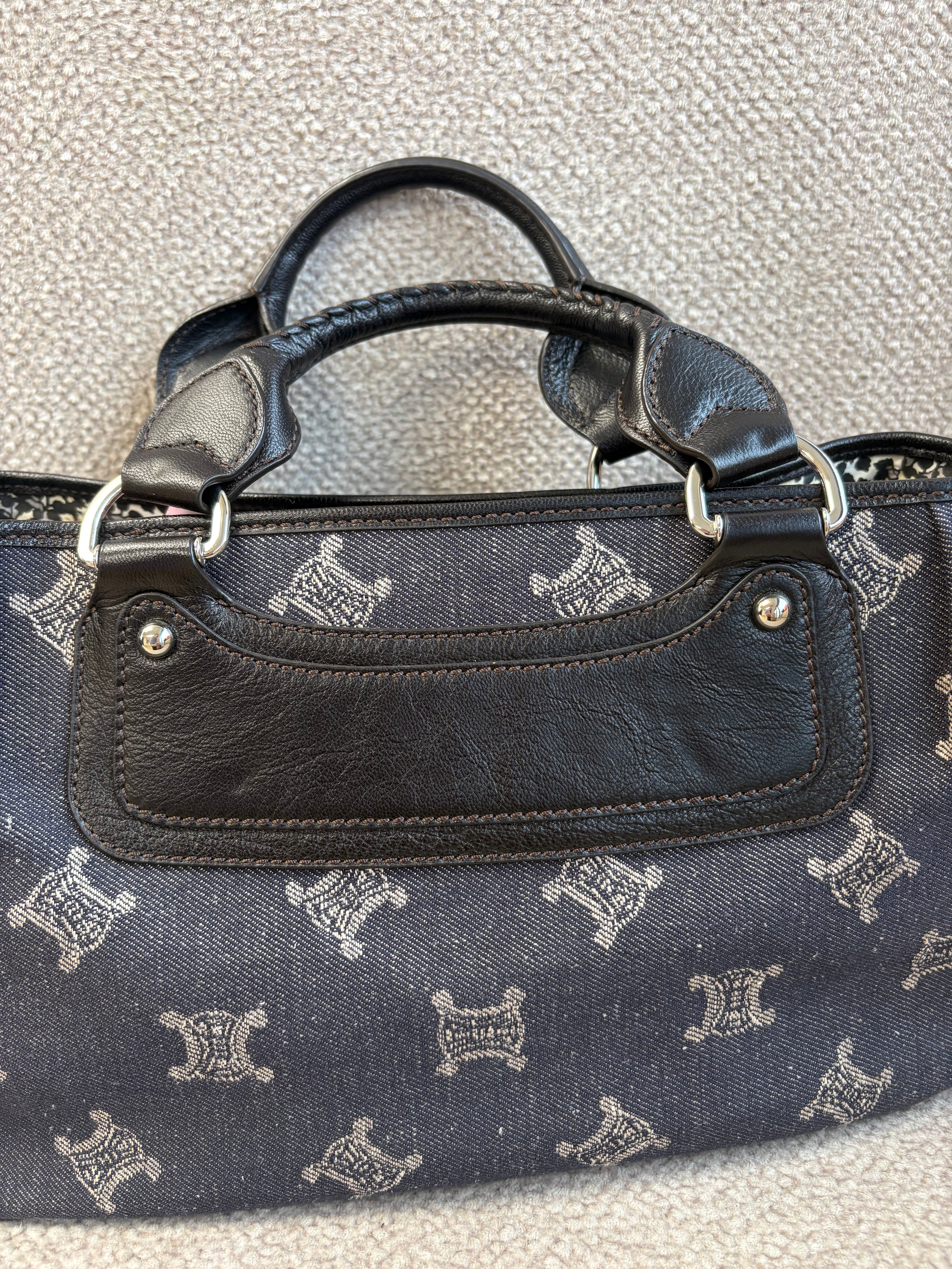 Celine Macadam Denim Boogie Bag