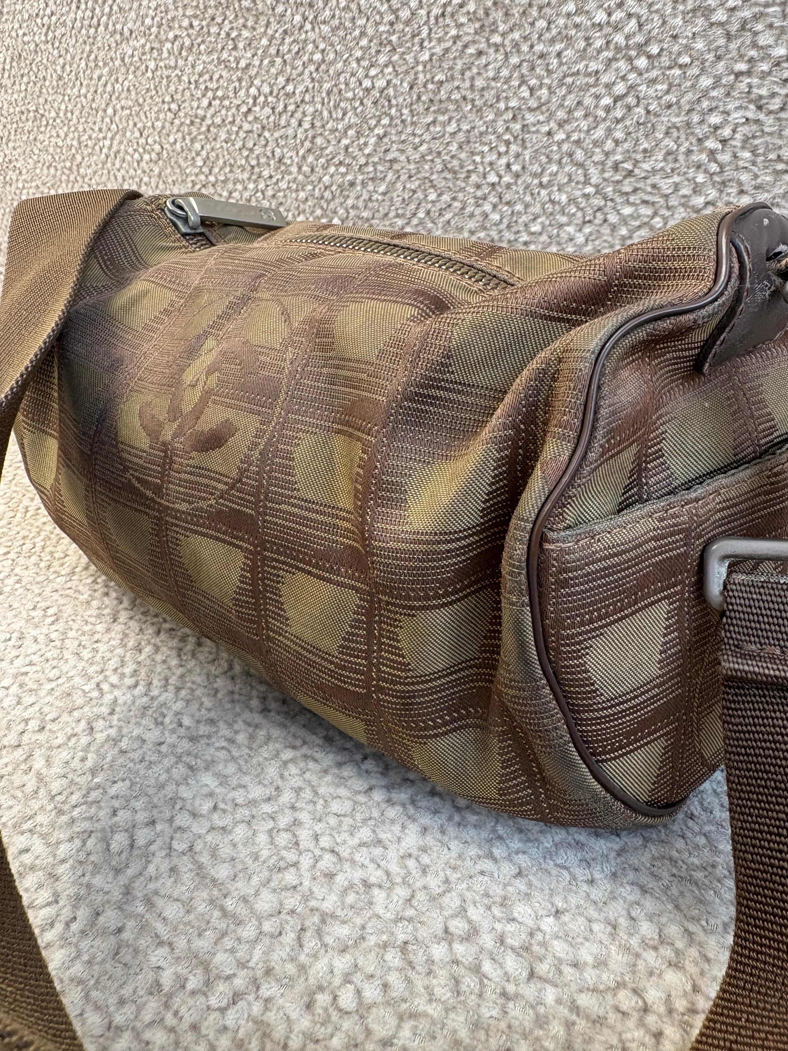 Vintage Chanel Travel Line barrel bag