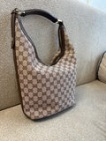 Rare Vintage Gucci Canvas Hobo Bag