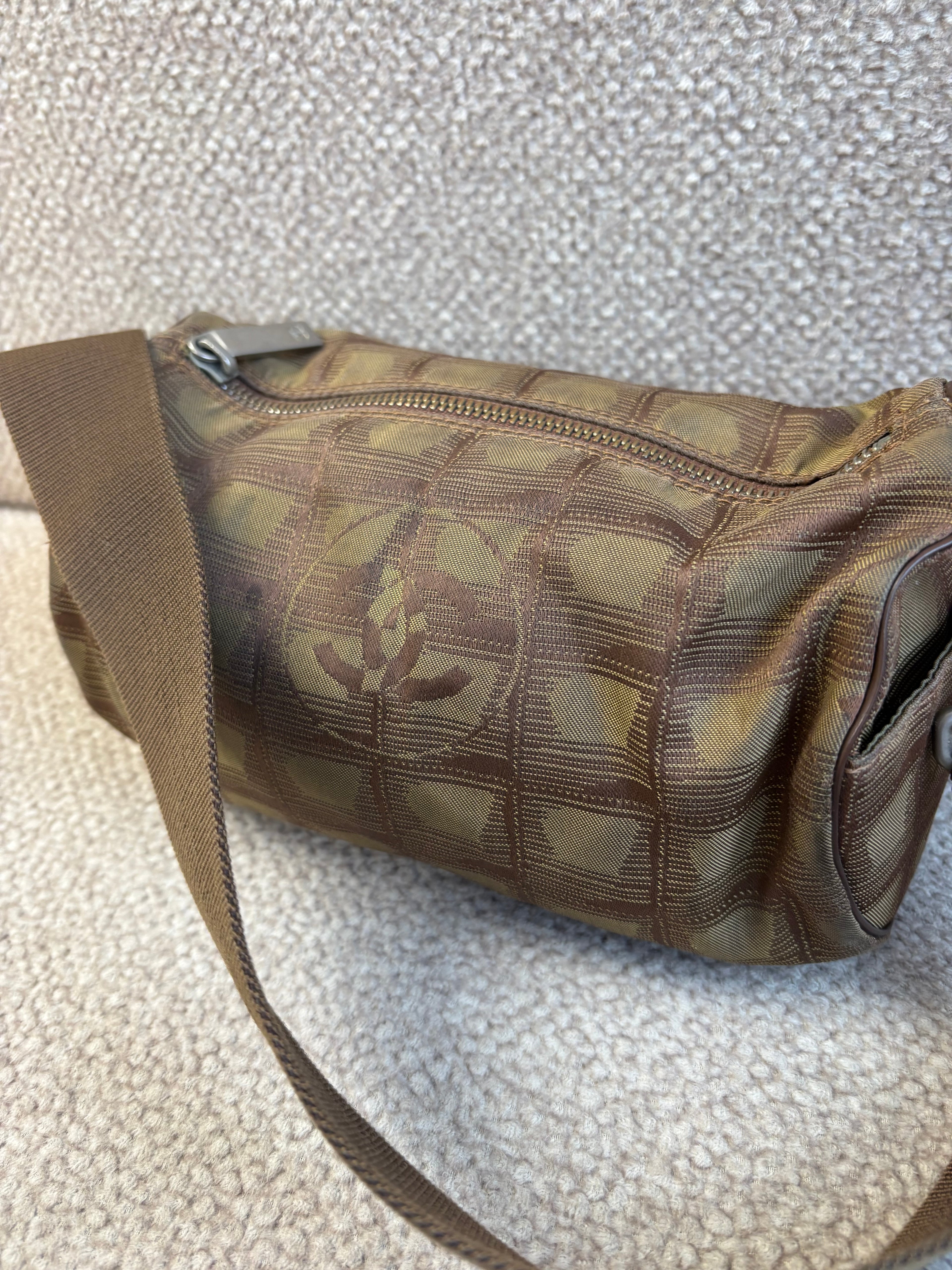 Vintage Chanel Travel Line barrel bag